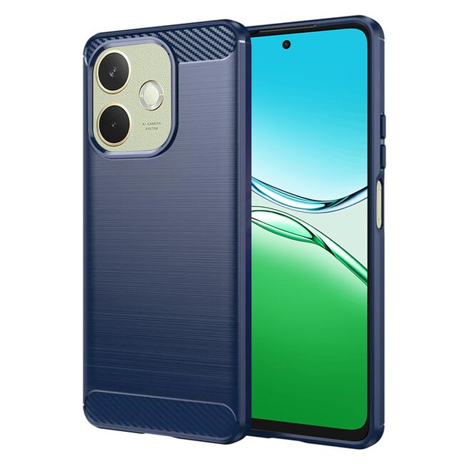Husa pentru Oppo A5 Pro 5G Carbon Liquid Silicone, Albastru