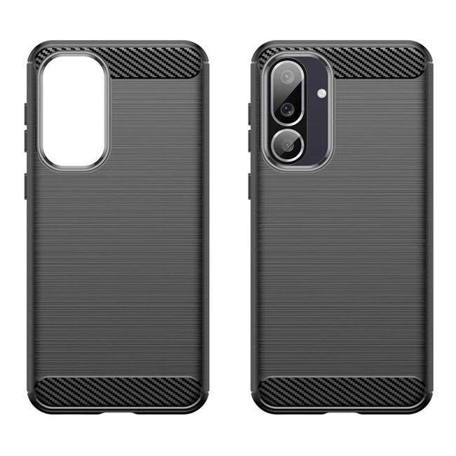 Husa pentru Samsung Galaxy M56 Carbon Liquid Silicone, Negru