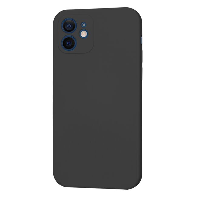 Husa pentru iPhone 12 Liquid Silicone, negru