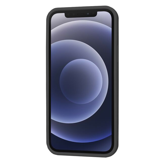 Husa pentru iPhone 12 Liquid Silicone, negru