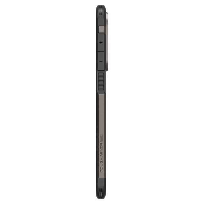Husa premium pentru  Samsung Galaxy S25 Edge Spigen - Tough Armor MagSafe - Gun metal