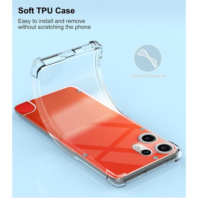 Husa pentru CMF Phone 2 Pro Slim Anti-Shock 1.5mm reinforced 4 corners, Transparent