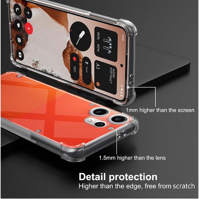 Husa pentru CMF Phone 2 Pro Slim Anti-Shock 1.5mm reinforced 4 corners, Transparent