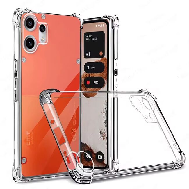 Husa pentru CMF Phone 2 Pro Slim Anti-Shock 1.5mm reinforced 4 corners, Transparent