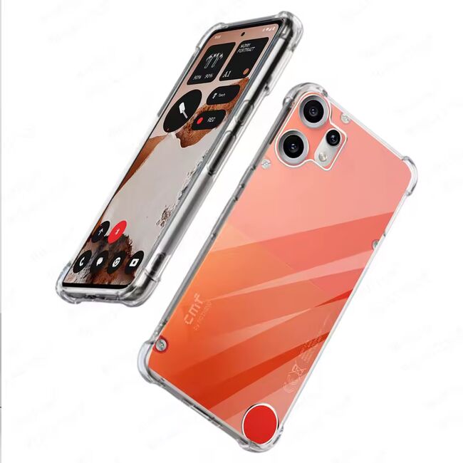 Husa pentru CMF Phone 2 Pro Slim Anti-Shock 1.5mm reinforced 4 corners, Transparent