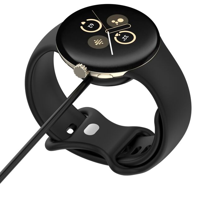 Incarcator pentru Google Pixel Watch3 (41mm, 45mm) / 2 / Fitbit Ace LTE, USB - negru
