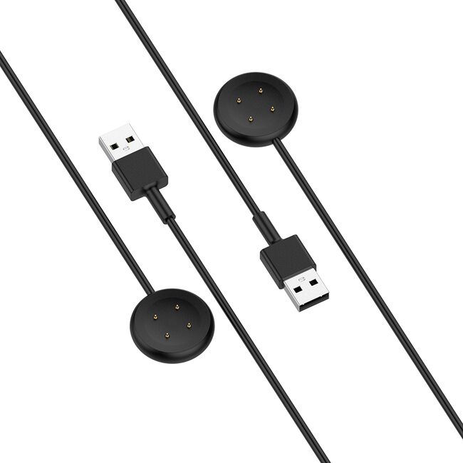 Incarcator pentru Google Pixel Watch3 (41mm, 45mm) / 2 / Fitbit Ace LTE, USB - negru