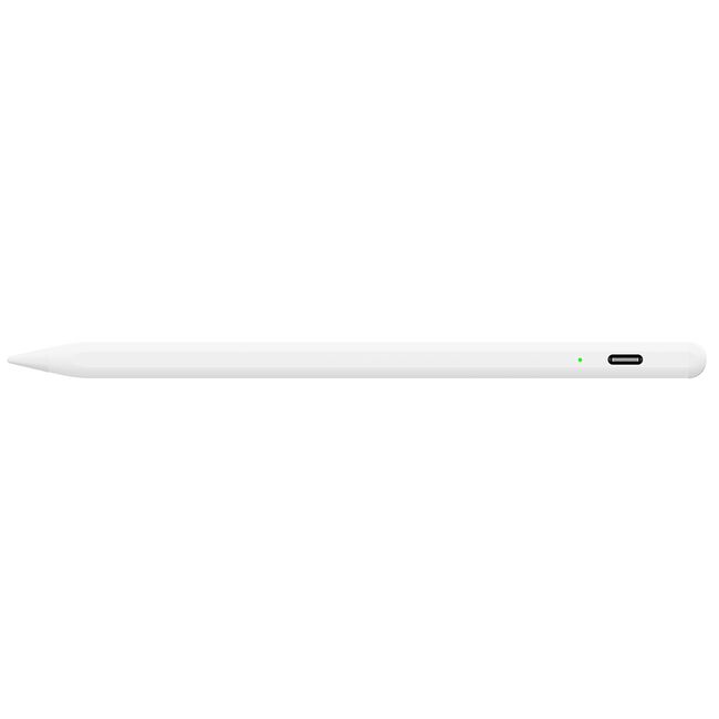 Stylus Pen pentru Tableta, Bluetooth, Type-C, 130mAh, 5V, 0.2A, Palm Rejection, Tilt Pressure Sense  - Techsuit (AC10-CP) - White