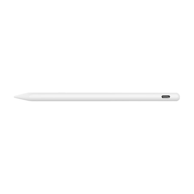 Stylus Pen pentru Tableta, Bluetooth, Type-C, 130mAh, 5V, 0.2A, Palm Rejection, Tilt Pressure Sense  - Techsuit (AX10) - White