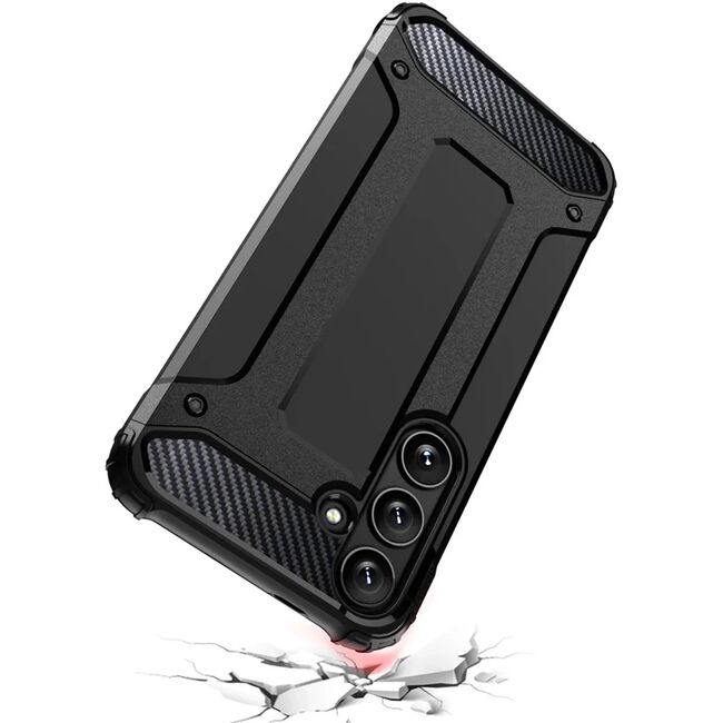 Husa pentru Samsung Galaxy A26 5G Armor Tough Rugged Kickstand - Negru