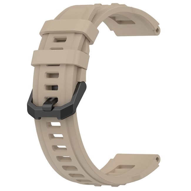 Curea pentru smartwatch Amazfit T-Rex Ultra - silicon confortabil - latime 22 mm Bej