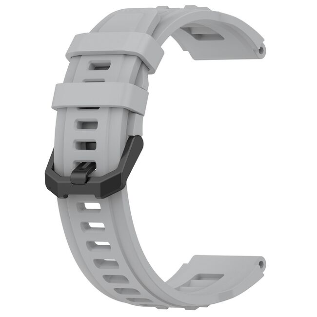 Curea pentru smartwatch Amazfit T-Rex Ultra / Amazfit T-Rex 2 - silicon confortabil - latime 22 mm Gri