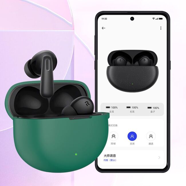 Husa Oppo Enco Air4 Pro Techsuit Silicone Case, negru
