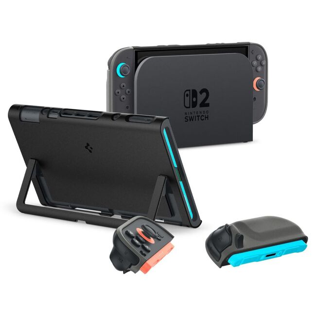 Husa de protectie pentru Nintendo Switch 2- Spigen Protective Case Nano Pop – Confort, siguranta si stil în gaming - negru