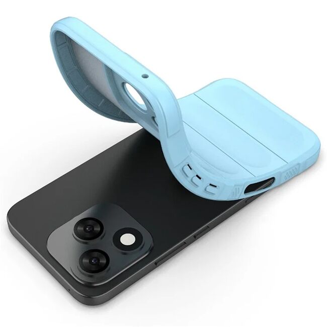 Husa pentru  Honor 400 Lite Liquid Silicone, Microfibre Lining, Non-Slip Airbag Design, Albastru
