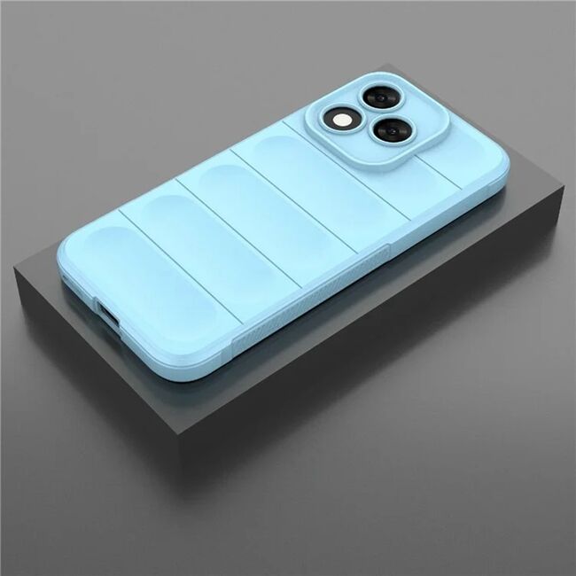 Husa pentru  Honor 400 Lite Liquid Silicone, Microfibre Lining, Non-Slip Airbag Design, Albastru