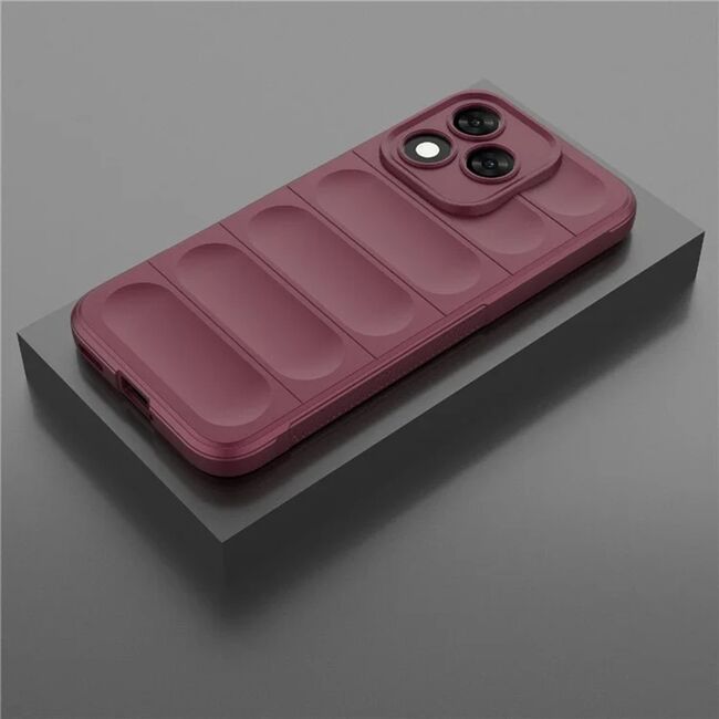 Husa pentru  Honor 400 Lite Liquid Silicone, Microfibre Lining, Non-Slip Airbag Design, Bordeaux