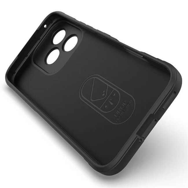 Husa pentru  Honor 400 Lite Liquid Silicone, Microfibre Lining, Non-Slip Airbag Design, Negru