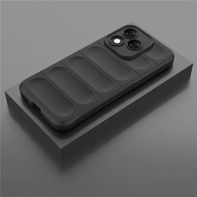 Husa pentru  Honor 400 Lite Liquid Silicone, Microfibre Lining, Non-Slip Airbag Design, Negru