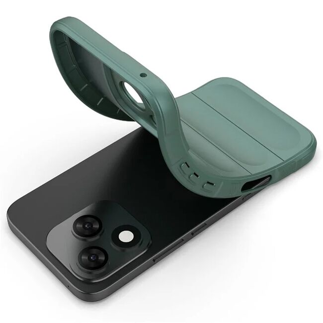 Husa pentru  Honor 400 Lite Liquid Silicone, Microfibre Lining, Non-Slip Airbag Design, Verde