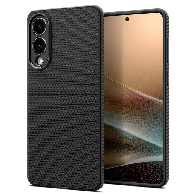 Husa premium pentru  Samsung Galaxy S25 Edge Spigen - Liquid Air - Negru