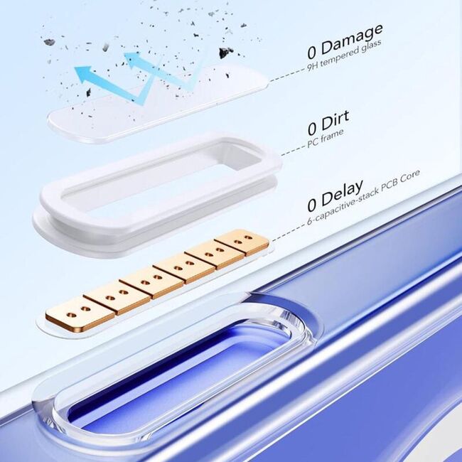 Husa premium pentru  iPhone 16 Plus compatibila MagSafe ESR - Classic Hybrid HaloLock Kickstand - Transparent