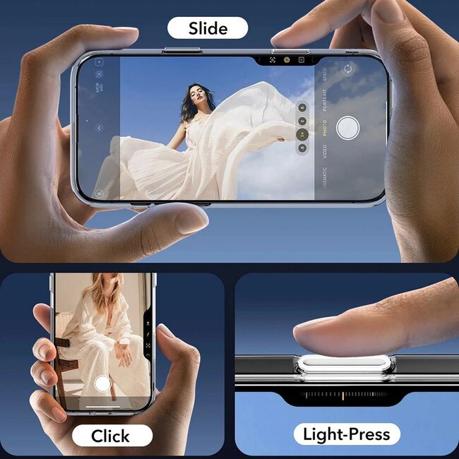 Husa premium pentru  iPhone 16 Pro Max compatibila MagSafe ESR - Classic Hybrid HaloLock - Clear
