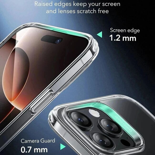 Husa premium pentru  iPhone 16 Pro Max compatibila MagSafe ESR - Classic Hybrid HaloLock - Negru mat