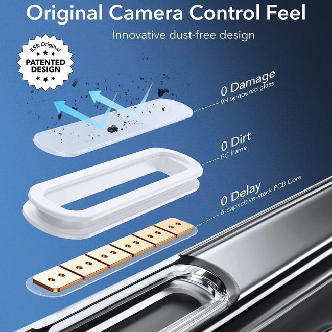 Husa premium pentru  iPhone 16 Pro Max compatibila MagSafe ESR - Classic Hybrid HaloLock - Transparent