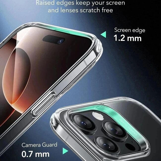 Husa premium pentru  iPhone 16 Pro Max compatibila MagSafe ESR - Classic Hybrid HaloLock - Transparent