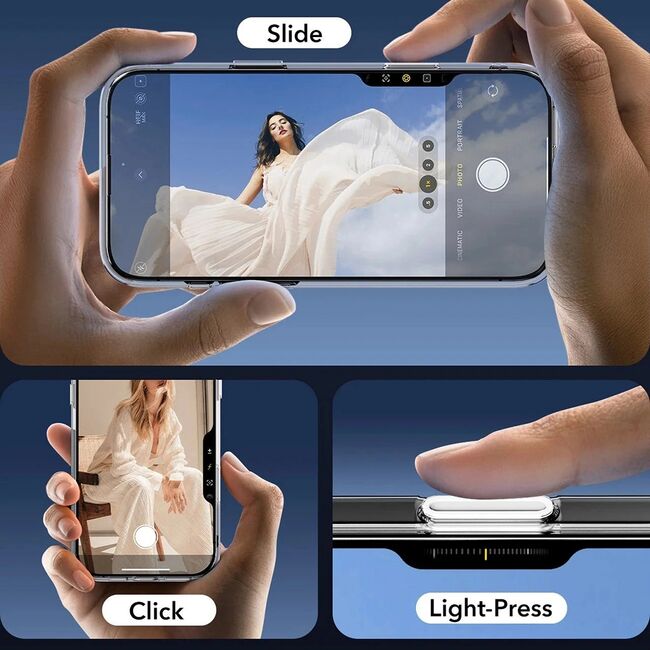 Husa premium pentru  iPhone 16 Pro Max compatibila MagSafe ESR - Classic Hybrid HaloLock - Transparent