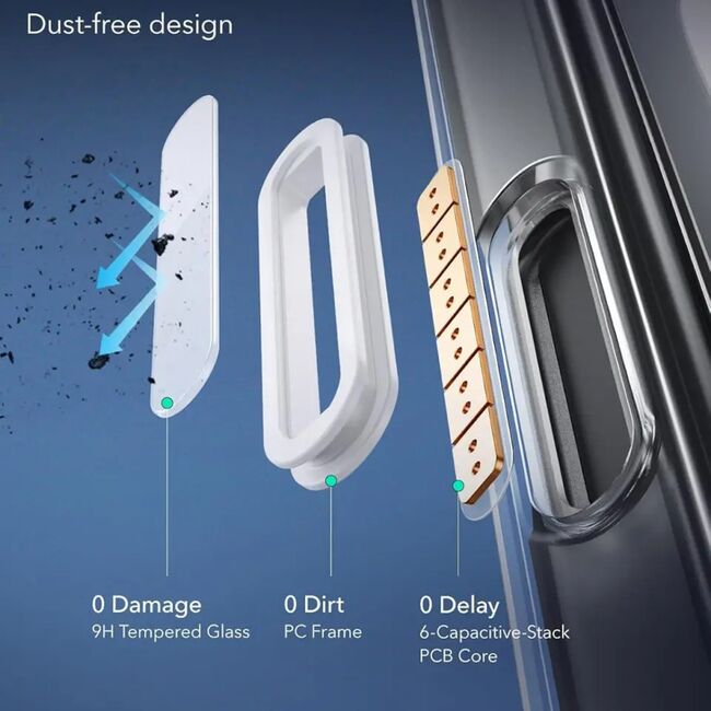 Husa premium pentru  iPhone 16 Pro compatibila MagSafe ESR - Classic Hybrid HaloLock - Clear