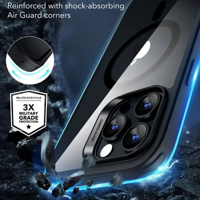Husa premium pentru  iPhone 16 Pro compatibila MagSafe ESR - Classic Hybrid HaloLock - Clear