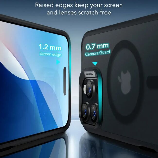 Husa premium pentru  iPhone 16 Pro compatibila MagSafe ESR - Classic Hybrid HaloLock - Negru mat