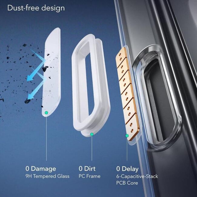 Husa premium pentru  iPhone 16 Pro compatibila MagSafe ESR - Classic Hybrid HaloLock - Transparent