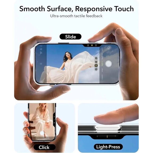 Husa premium pentru  iPhone 16 Pro compatibila MagSafe ESR - Classic Hybrid HaloLock Kickstand - Clear