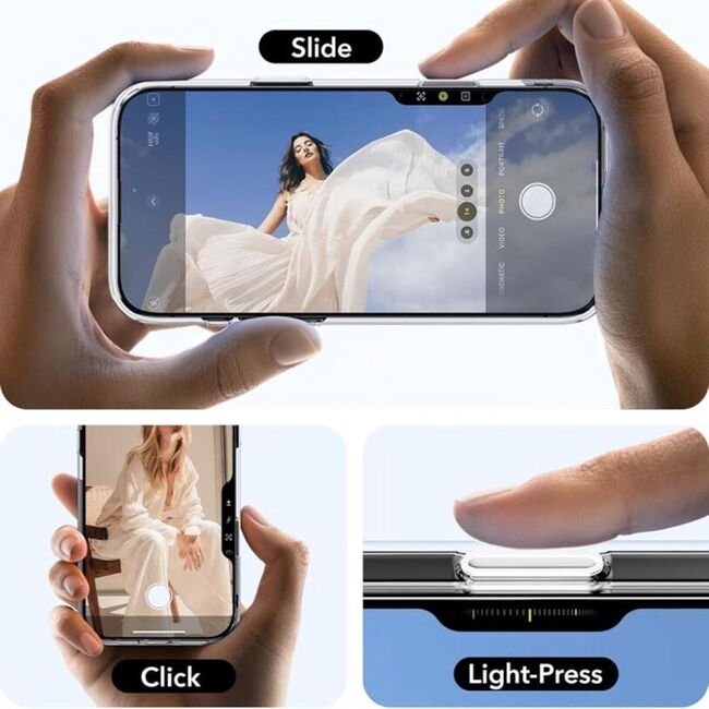 Husa premium pentru  iPhone 16 Pro compatibila MagSafe ESR - Classic Hybrid HaloLock Kickstand - Transparent