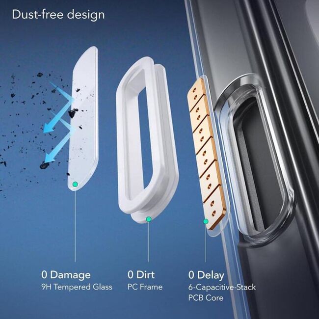 Husa premium pentru  iPhone 16 compatibila MagSafe ESR - Classic Hybrid HaloLock - Transparent