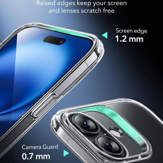 Husa premium pentru  iPhone 16 compatibila MagSafe ESR - Classic Hybrid HaloLock - Transparent