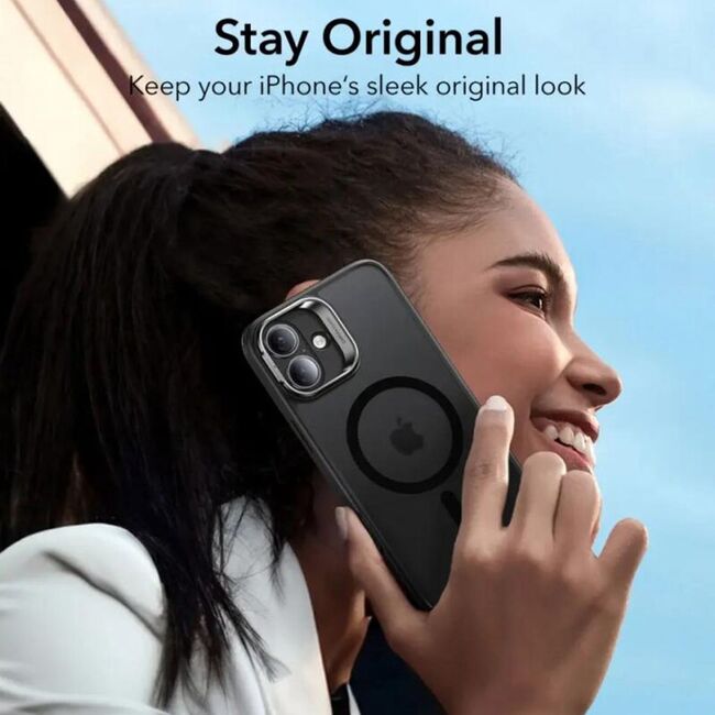 Husa premium pentru  iPhone 16 compatibila MagSafe ESR - Classic Hybrid HaloLock Kickstand - Negru