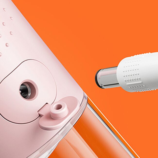 Irigator bucal portabil Bitvae CII 260 ml, 3 Moduri de Curatare, 6 Duze, Presiune Reglabila, Autonomie 30 Zile, IPX7, acumulator reincarcabil USB, Gingi Sanatoase și Igiena completa - alb