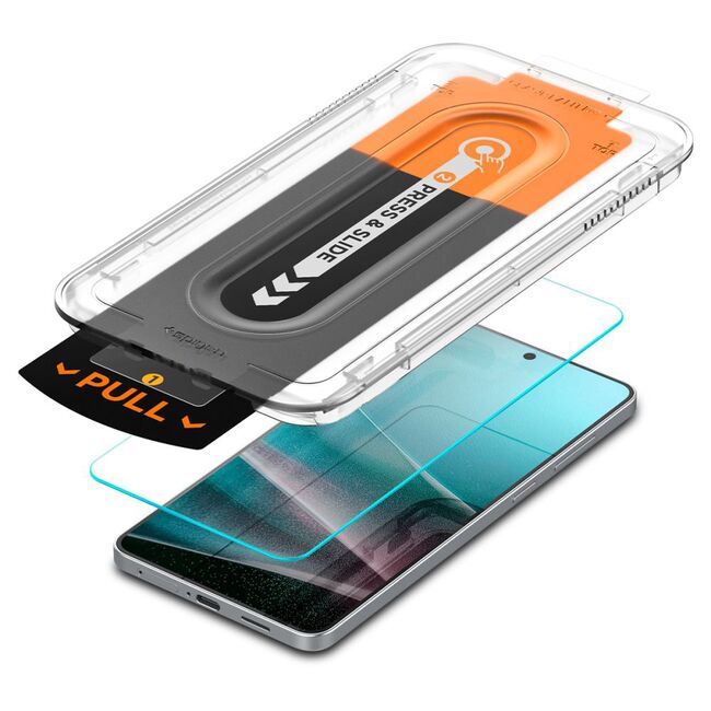 Set 2 x Folie din sticla pentru  Samsung Galaxy S25 Edge cu aplicator Spigen - Glas.tR EZ-FIT HD - clear