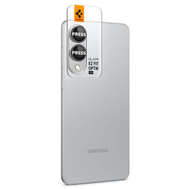 Set 2 x Folie sticla lentile foto pentru  Samsung Galaxy S25 Edge Spigen - Optik.tR EZ Fit Pro Camera Glass - negru