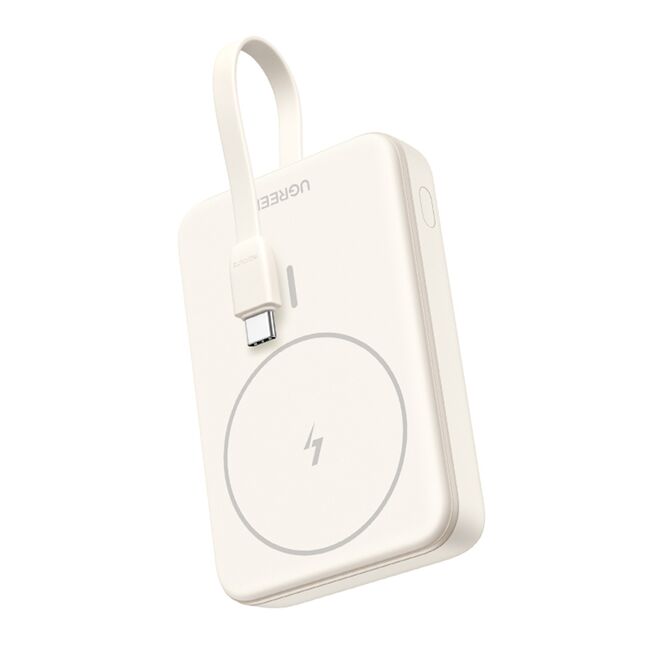 Baterie Externa fara Fir, Type-C, 10000mAh, MagSafe, Fast Charging, 20W, 5V/3A - Ugreen PB760 (35341B) - Bej