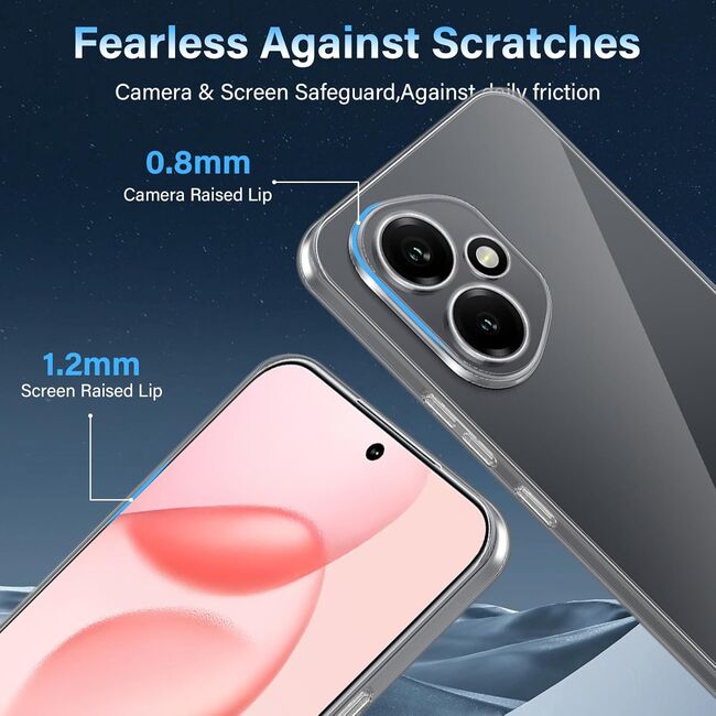 Husa pentru  Honor 400, Anti-Shock 1.5mm, cu protectie lentile, Transparent