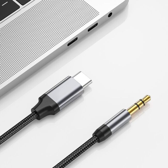 Adaptor tip C, Jack, DAC, 1.5m - Techsuit SoundShell (AC9) - Gri