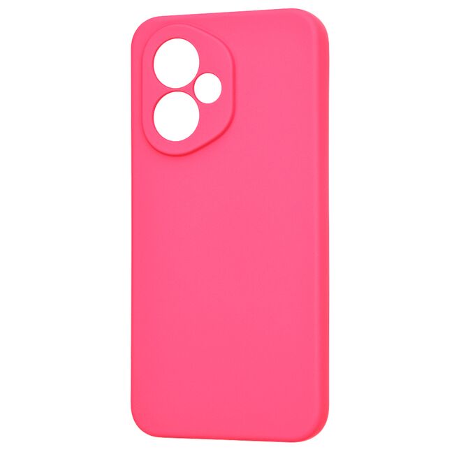 Husa pentru  Honor 400 Liquid Silicone, subțire, captusita cu microfibra, anti amprentă, protectie cameră foto, Fucsia