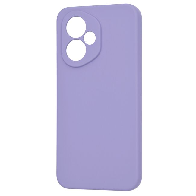 Husa pentru  Honor 400 Liquid Silicone, subțire, captusita cu microfibra, anti amprentă, protectie cameră foto, Lavanda