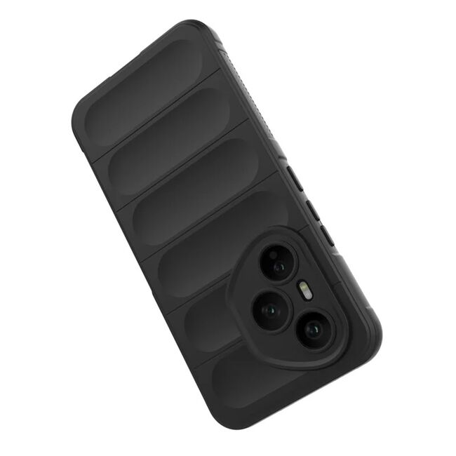 Husa pentru  Honor 400 Pro Liquid Silicone, Microfibre Lining, Non-Slip Airbag Design, Negru