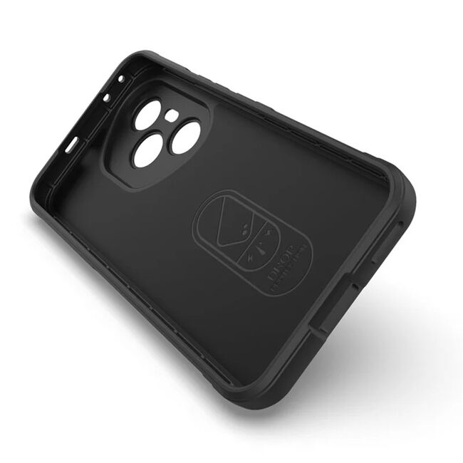 Husa pentru  Honor 400 Pro Liquid Silicone, Microfibre Lining, Non-Slip Airbag Design, Negru